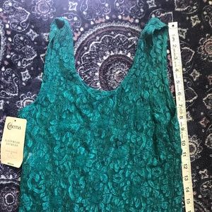 😈Cinema Exoile Teal sleeveless top